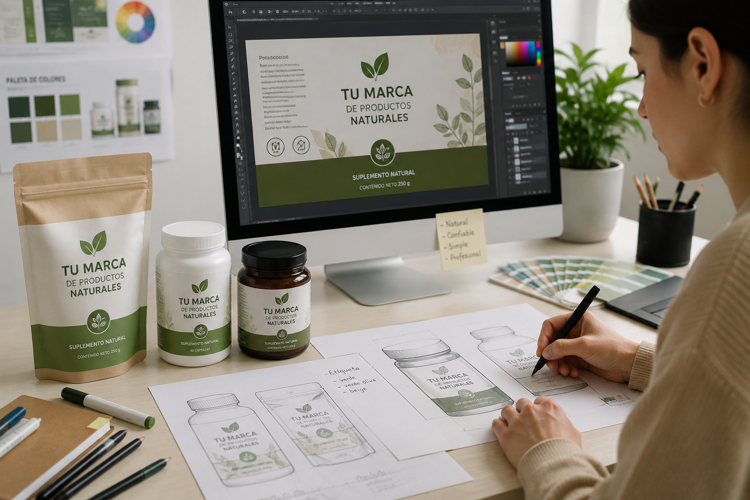 Diseño y packaging para marcas de productos naturales