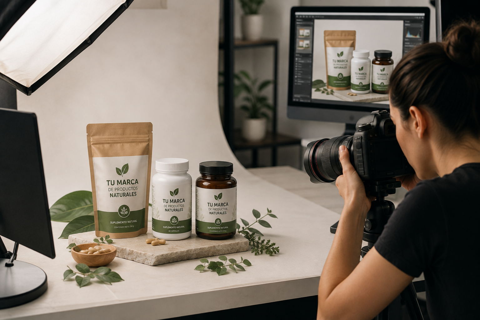 Fotografía comercial profesional para productos naturales